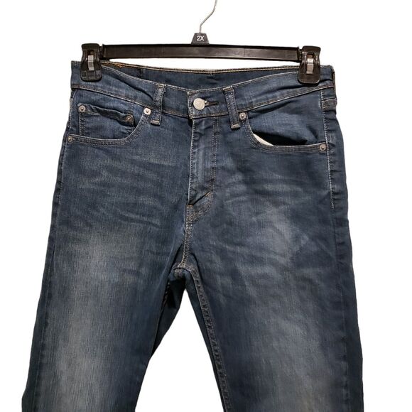 Levi's Men's 505 Blue Denim Medium Wash Pockets Straight Leg Jeans Sz W30 x L32 - Picture 2 of 9